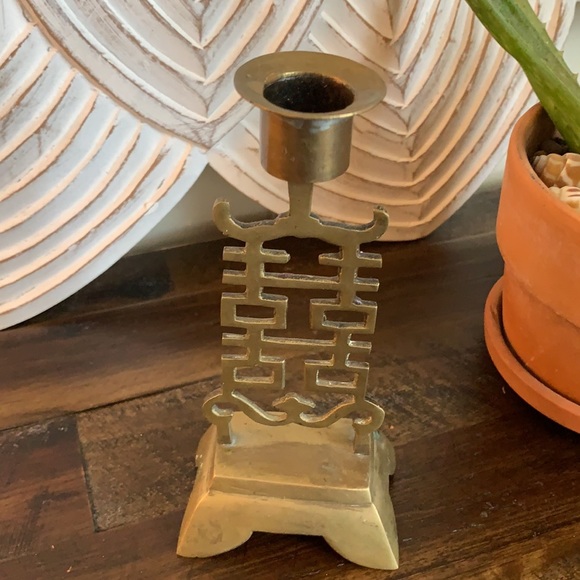 BRASS CANDLE HOLDER - Picture 3 of 8
